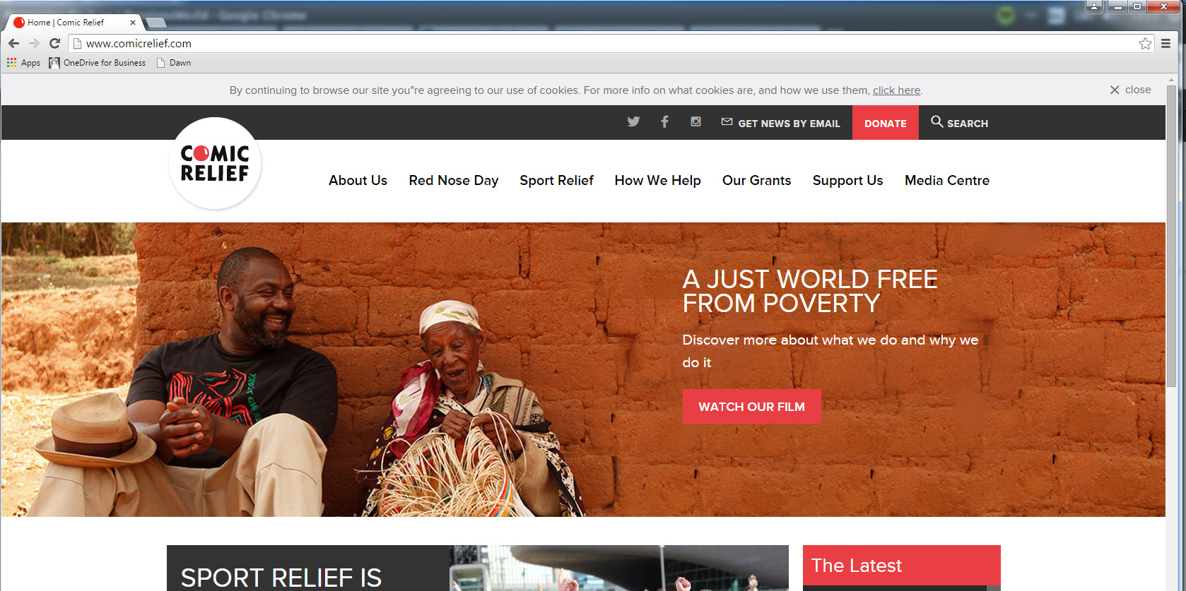 Comic Relief Screenshot