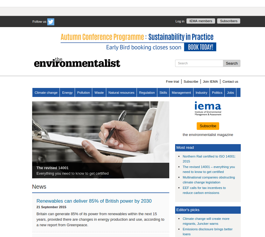 Environmentalist screenshot