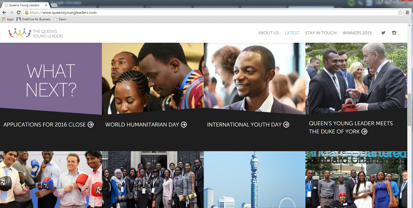 Queens young leaders screenshot