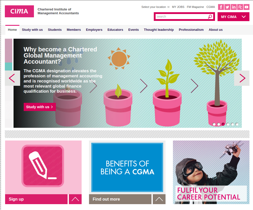 CIMA screenshot