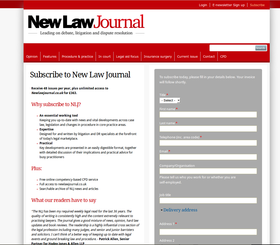 New law journal