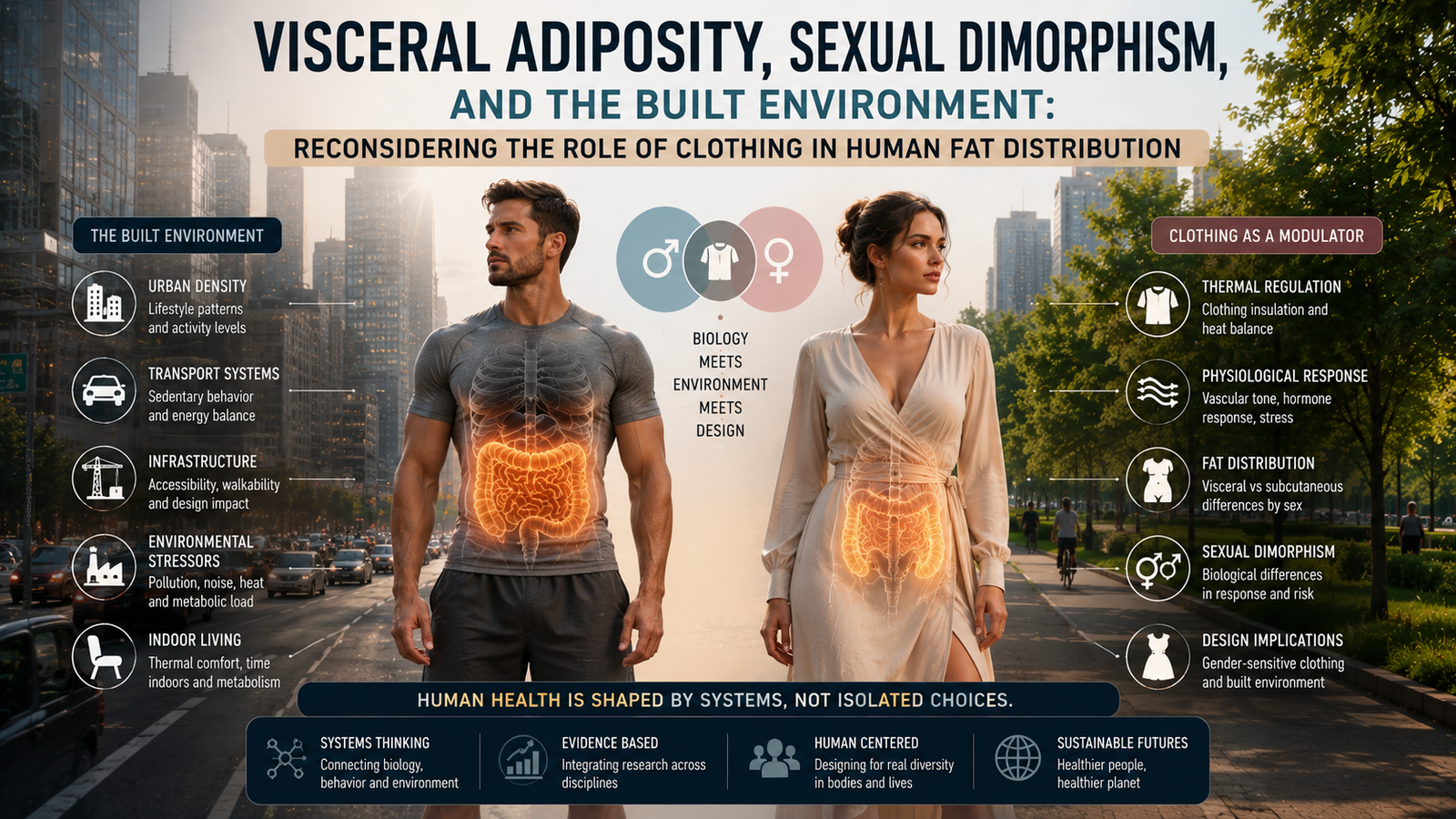 Visceral Adiposity, Sexual Dimorphism, and the Built  Environment 