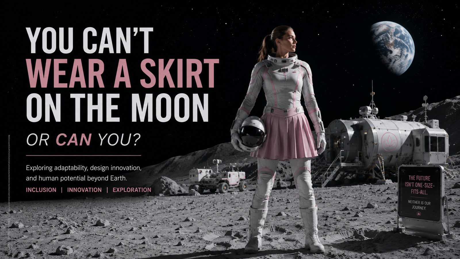 You Can't Wear a Skirt on the Moon… or can you?